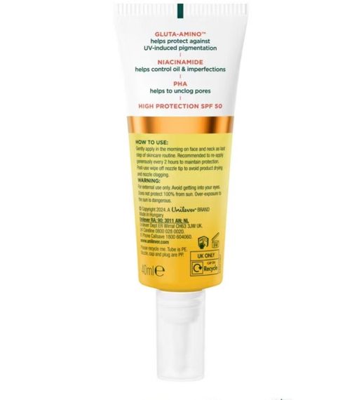 Сонцезахисний матуючий флюід Simple Mattifying UV Fluid with SPF 50 40 ml | Зображення 1