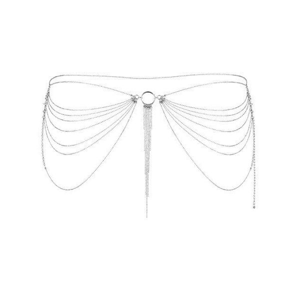 Ланцюжок трусики або ліф Bijoux Indiscrets Magnifique Waist Chain - silver, прикраса на тіло