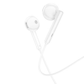 Наушники Borofone BM82 Art music wire control (3.5mm/1.2m) White