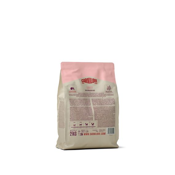Корм сухий Carnilove True Fresh Turkey Sterilised для стерилізованих котів індичка 2 кг | Зображення 1