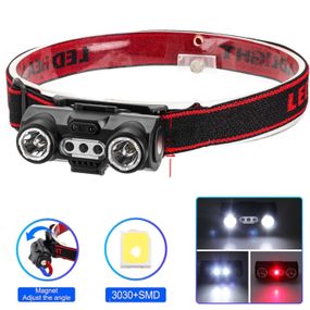 Фонарь налобный 6532-3030+SMD(WHITE+RED)