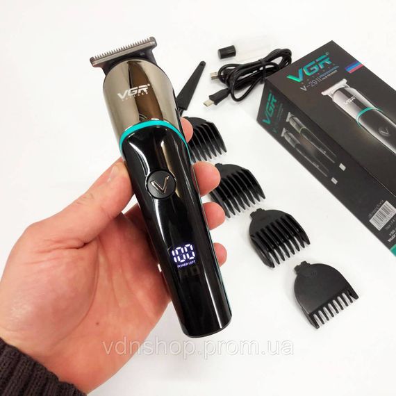 Акумуляторна машинка для стрижки і укладання волосся VGR V-291, Машинка для стрижки волосся бездротова JW-12 | Зображення 1