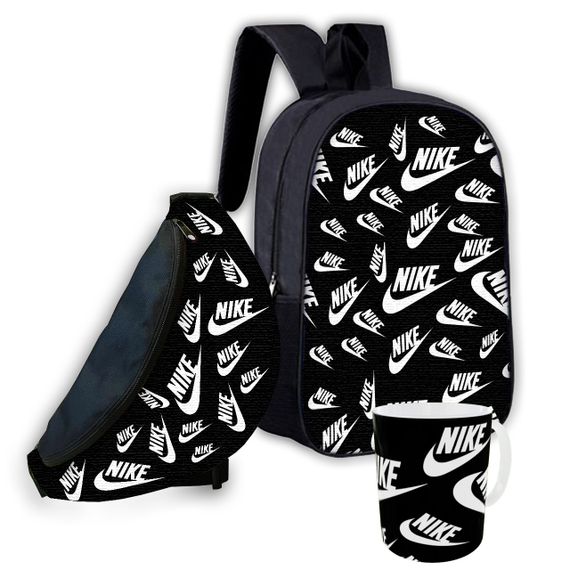 Набор детский Nike рюкзак 36х27см сумка-бананка,кружка с принтом для мальчика (01643)