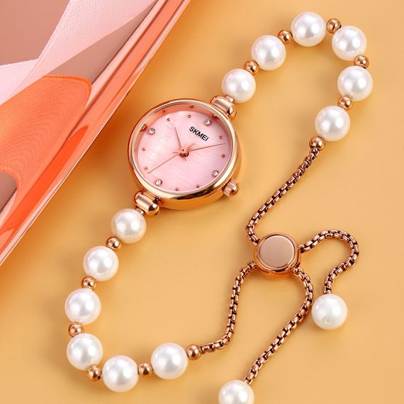 Жіночий годинник Skmei 1983PKWT Pink-White | Зображення 3
