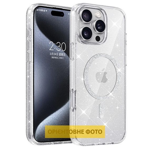 Чехол TPU Eclipse Sparkle (MagFit) для Apple iPhone 16e (6.1") Clear