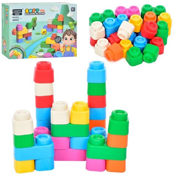 Дитячий конструктор 6925 м'які блоки 30 деталей