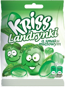 Леденцы Kriss со вкусом мяты, 70г (Польша), мятные конфеты