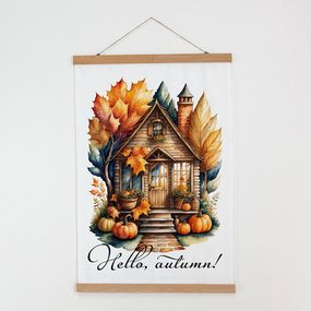 Тканинний постер на стіну Hello, autumn! 60х93 см (TPSR_24S004)