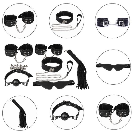 Набір БДСМ - Erospace Wild Play Luxury BDSM Set 7 pcs C10 | Зображення 2