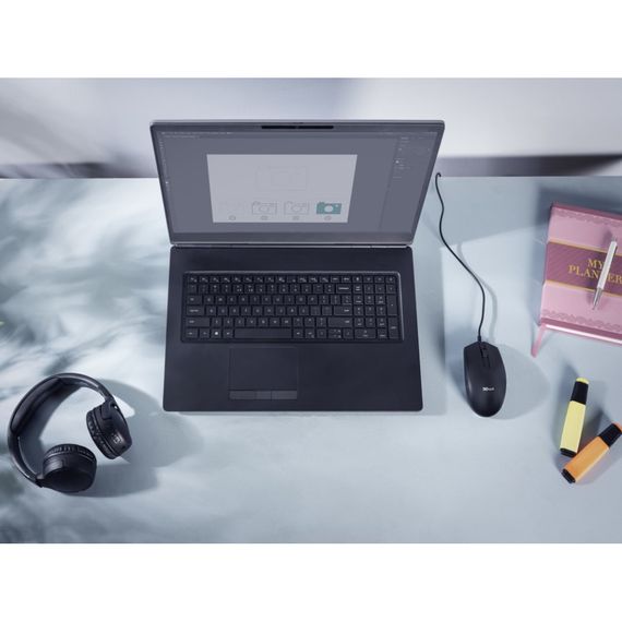 Мишка Trust Basi USB Black (24271) | Зображення 3