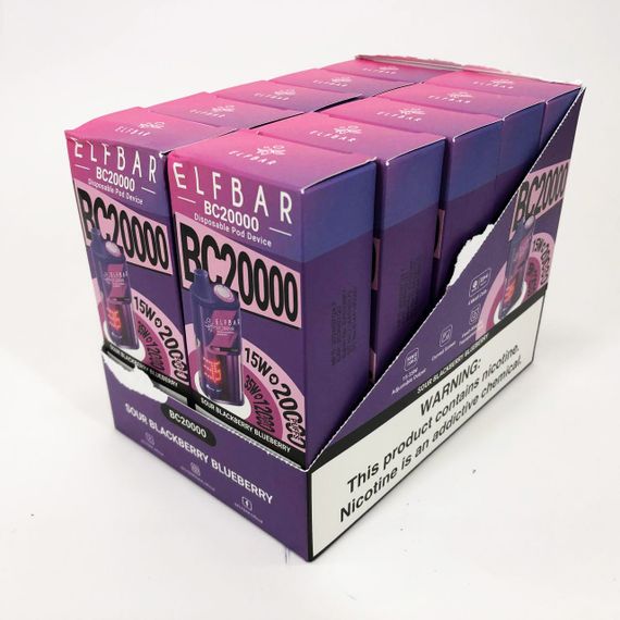 Elf Bar BC20000 смак Кисла Ожина Чорниця (Sour Blackberry Blueberry) | Зображення 4