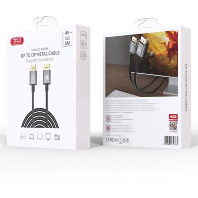 Кабель мультимедийный DisplayPort to DisplayPort 5.0m v1.2 tranish XO (GB018B-DP.tranish) | Зображення 3