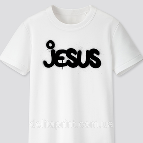 Футболка з християнським принтом Ісус, Jesus FH-1