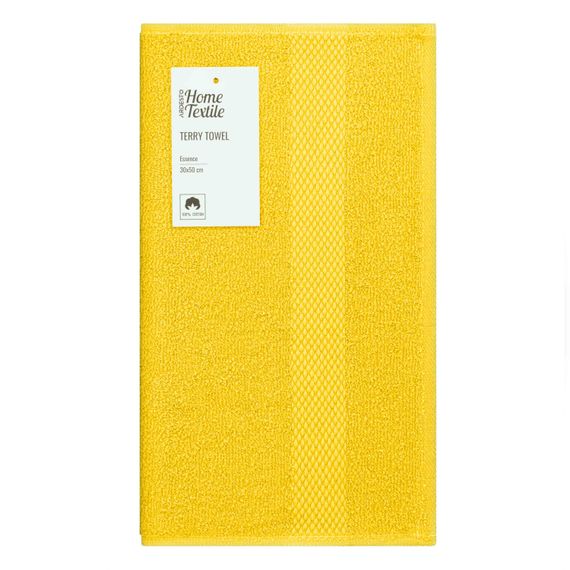 Рушник ARDESTO махровий Essence 30х50см, 100% бавовна, жовтий (ART2230YE)