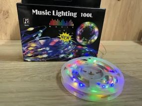 Гирлянда музыкальная с динамиком USB 10 м