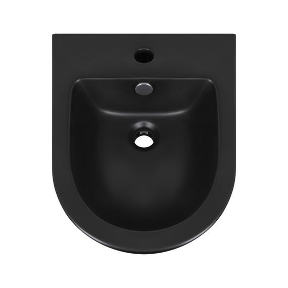 Биде подвесное Qtap Robin 495х370х325 Matt black QT1355046FMB | Зображення 6