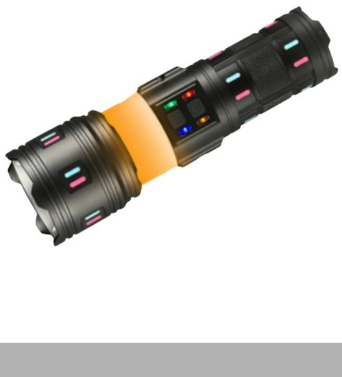 Ліхтар Night Vision Fluorescence AK178-1 з білим лазерним LED PM60-TG, 4 акумулятори 18650, Power Bank, ЗУ Type-C, зум, 5 фільтрів, XPRO (47155-178-1_1256)