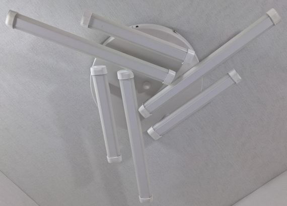 Люстра світлодіодна стельова LED світильник для квартири на стелю лед 25103 Білий 8х48х48 см. | Зображення 3