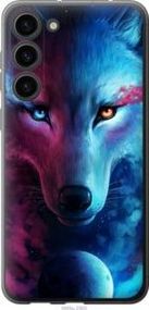Чехол на Samsung Galaxy S23 Plus Арт-волк из силикона FCh_040806