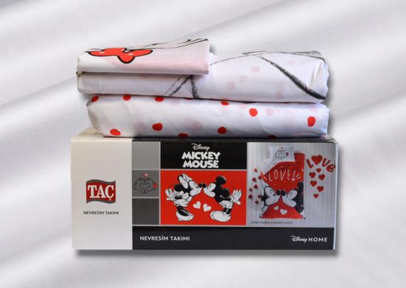 Постільна білизна TAC Disney 160×220 см Minnie And Mickey Lovely | Зображення 4