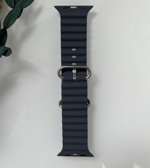Силіконовий ремінець для Smart Watch Ocean Band 42/44/45/49 (Темно-сірий) | Зображення 4