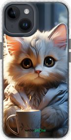 Чохол на iPhone 14 Білий кіт "5646pc-2648-2448"