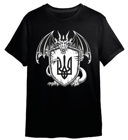 Футболка 4Profi з принтом "Дракон с Гербом"   размір L