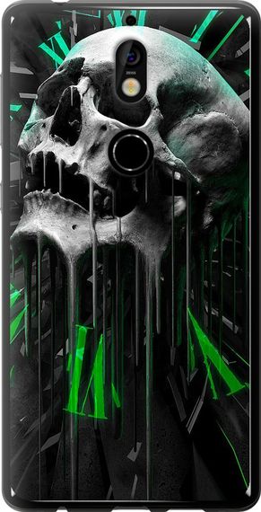 Чехол на Nokia 7 Череп-часы "4100u-1367-17620"