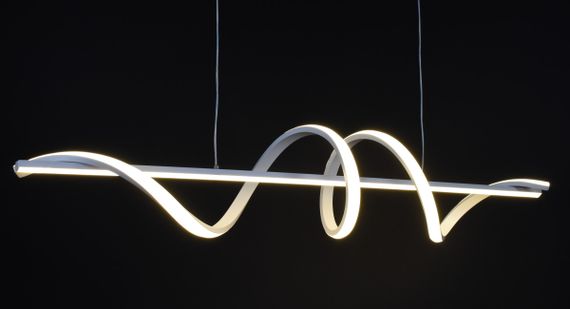 Люстра світлодіодна підвісна LED світильник для квартири на стелю лед 27337 Білий 30-100х20х100 см. | Зображення 7