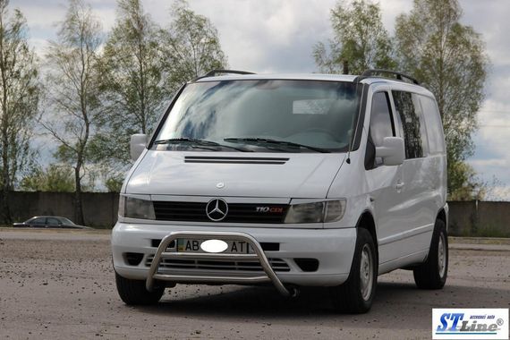 Кенгурятник WT022 (нерж.) для Mercedes Vito W638 1996-2003 гг | Зображення 1