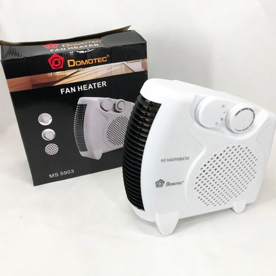 Електричний обігрівач для офісу Domotec, Портативний електричний міні-обігрівач, Вітродуйка для дому HX-61 | Зображення 3