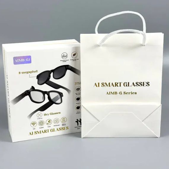 Умные фотохромные очки с камерой 8MP, видеозаписью и встроенным чатом GPT AI Smart Glasses AIMB-G1 | Зображення 1