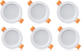Вбудований світлодіодний світильник, 6 шт., спрямоване світло