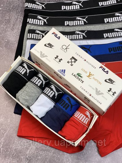 Мужские трусы Пума | Набор мужских боксеров Puma плавки хлопок | Зображення 2