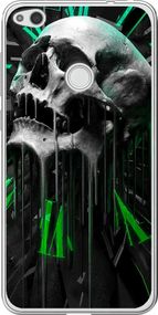 Чехол на Huawei P8 Lite (2017) Череп-часы "4100u-777-17620"