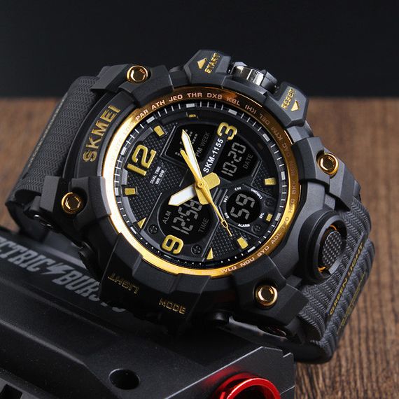 Годинник S2kmei 1155 Black-Gold | Зображення 3