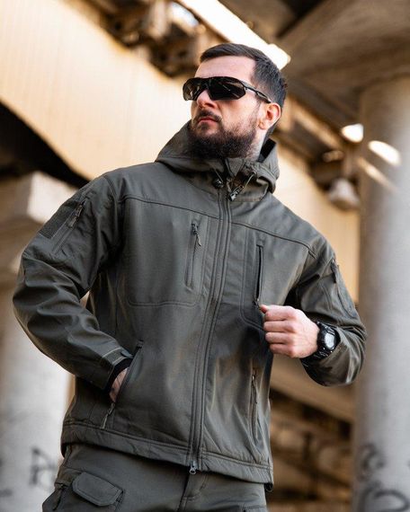 Міська тактична куртка MAXIMUS софтшел light grey ПП7983 | Зображення 1