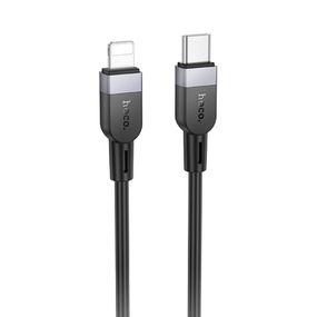 Дата кабель Hoco X109 Energy silicone Type-C to Lightning (1m) Black