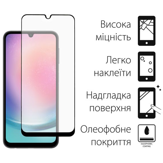 Скло захисне Dengos Full Glue Samsung Galaxy M34 5G (TGFG-310) | Зображення 1
