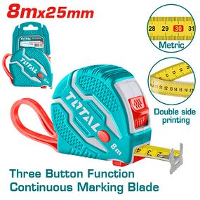 Рулетка TOTAL TMT126081M 8мх25мм.