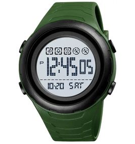 Годинник S2kmei 1674AGWT Army Green-white