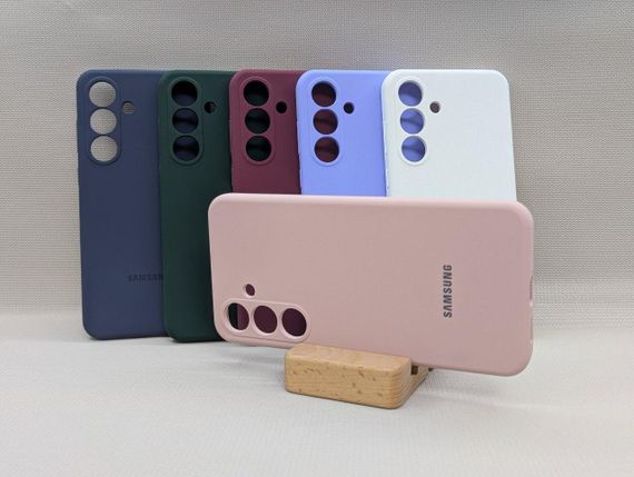 Samsung Galaxy S25 FE | Противоударный чехол с логотипом | Soft Touch | белый | Зображення 4