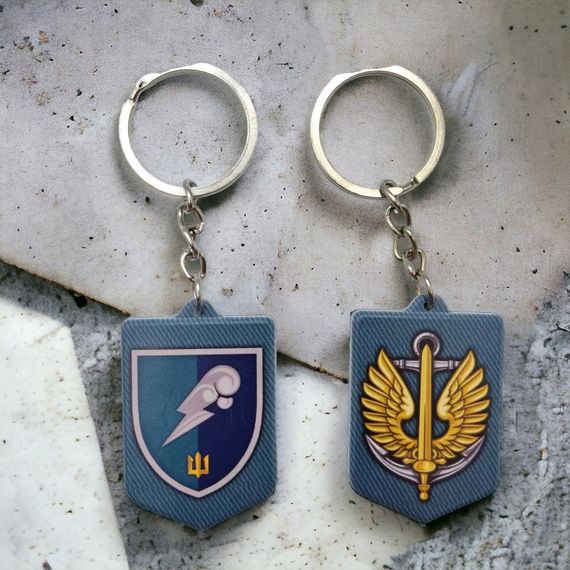 Брелок резиновый "Переходный" нарукавный знак морской пехоты | Зображення 1
