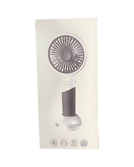 Вентилятор ручний Mini Fan ZB100 акумуляторний з підставкою для телефону Салатовий з білим | Зображення 1