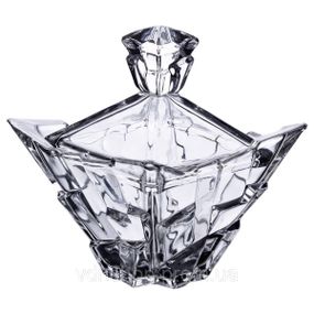 Сахарница с крышкой 10×10×12 см ваза сахарница квадратная стеклянная HP-4-118