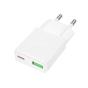 СЗУ HOCO N73 110-240V, PD20W+Q3.0, USB+Type-C, White