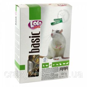 Повнораціонний корм для щурів Lolo Pets Basic 500 г LO-71500