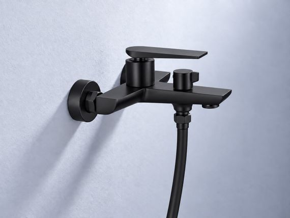 Змішувач для ванни латунь AIM чорний матовий DG08930 (matte black) | Зображення 1
