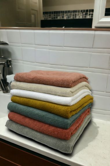 Полотенце махровое ST-1 Kayra 70x140 см. белый | Зображення 4