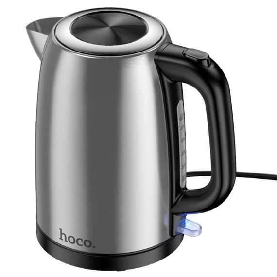 Електрочайник HOCO HE12 1.7L stainless steel electric kettle (EU) Stainless Steel | Зображення 2
